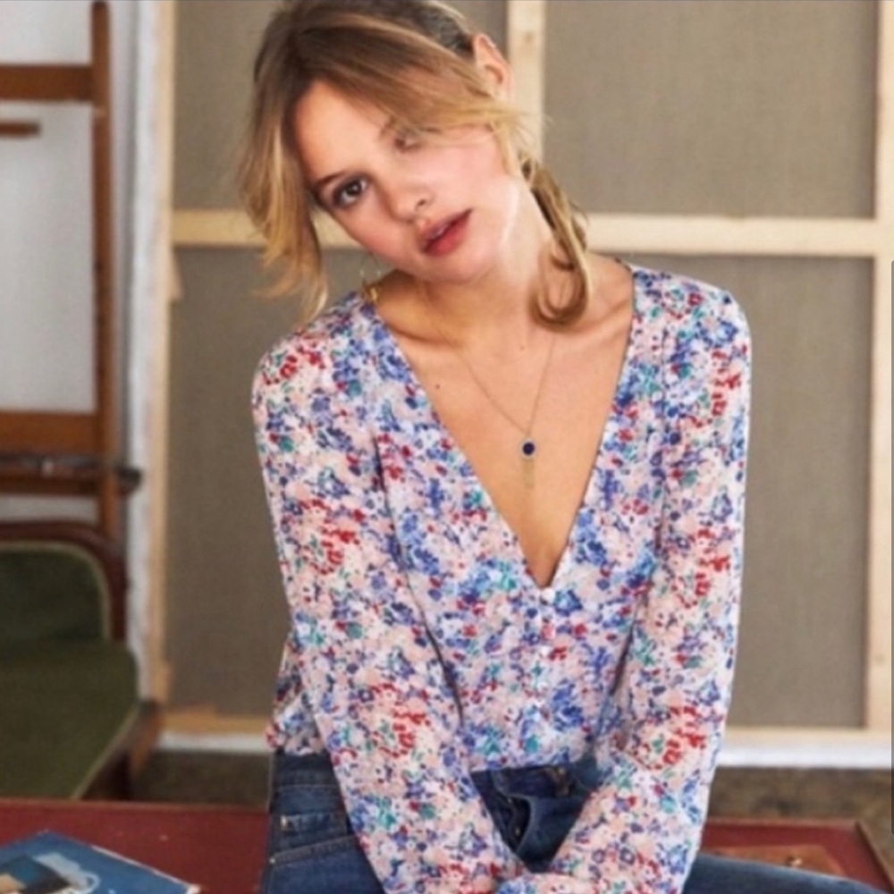 Sezane Liberty Floral Blouse